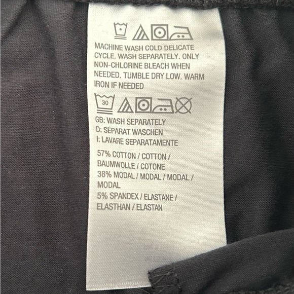 NWT AnyBody Cozy Knit Tie-Dye Top and Jogger Set Black/Blush size Medium Petite - Picture 15 of 15